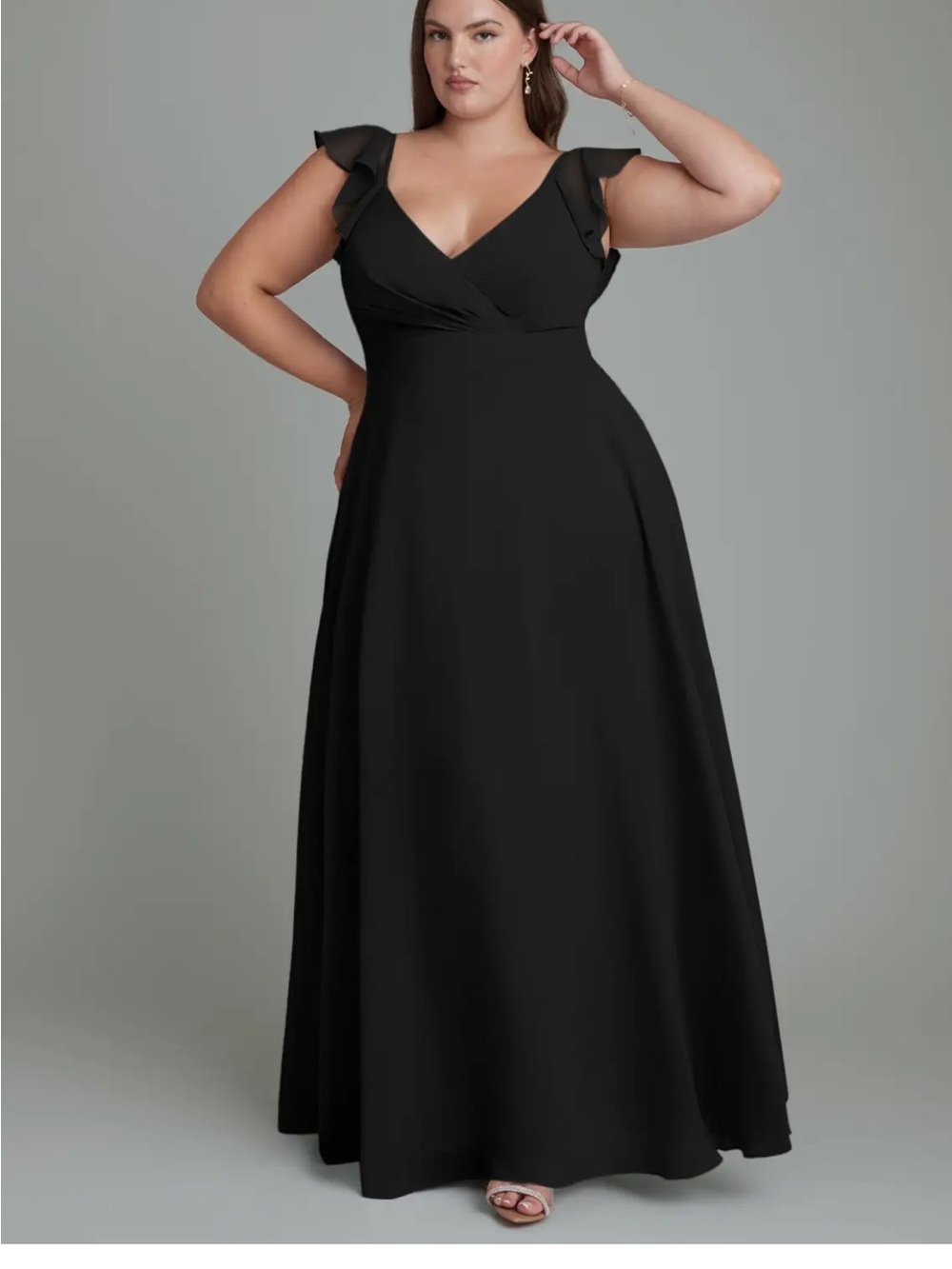 Azazie Leilani Bridesmaid Dress Black